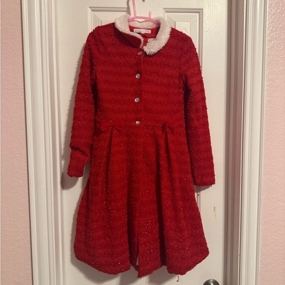 knee length dresses for ladies Coral Pink Cotton Girls Dress with Peter Pan Collar – The Tribe Kids main image 0